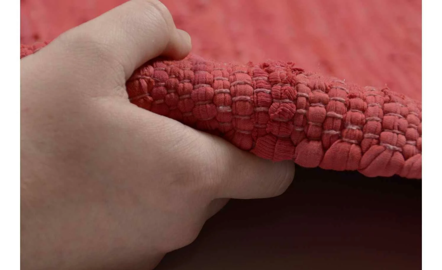 Theko Teppich | Rot 160|cm 90|cm 90x160 cm – Bild 5