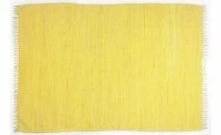 Theko Teppich | Gelb 160|cm 90|cm 90x160 cm