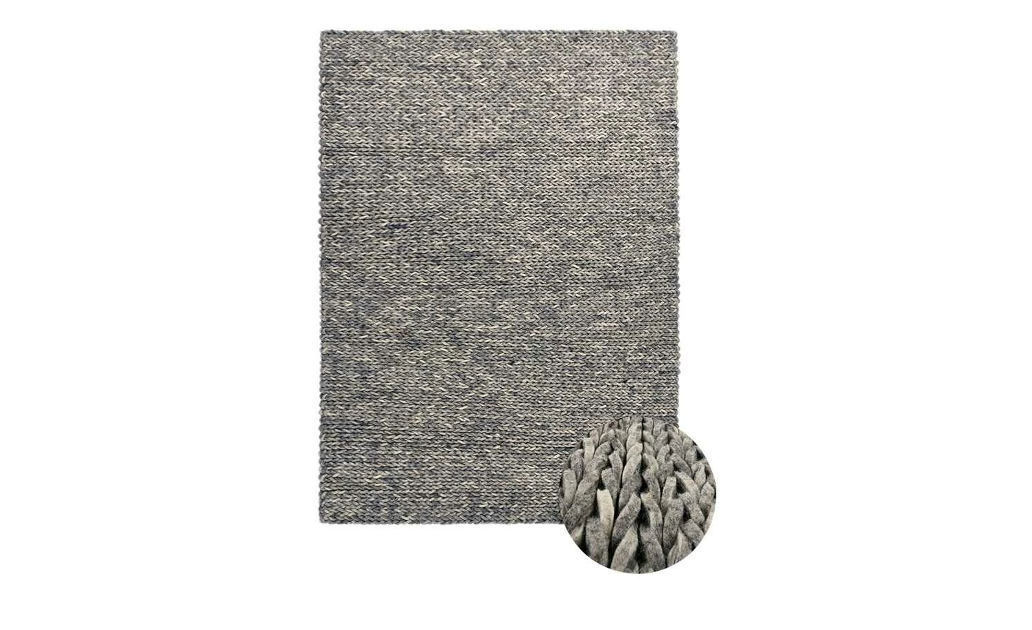Naturteppich Arlberg | Natur Grau 70x140 cm – Bild 8