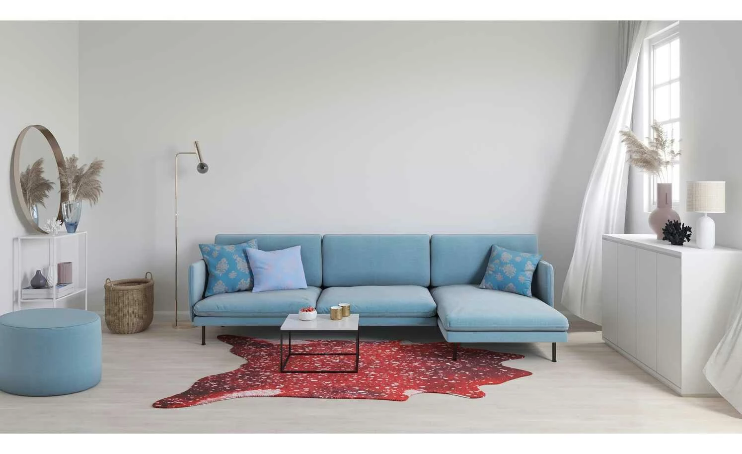 Gino Falcone Kunstfell | Rot 170|cm 130|cm 130x170 cm