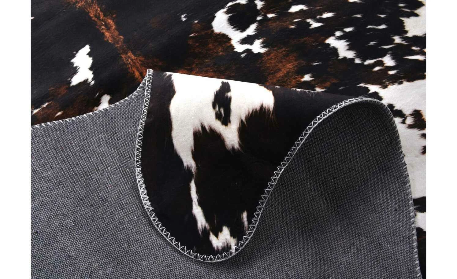 Gino Falcone Kunstfell | Schwarz/ Weiß – Bild 3