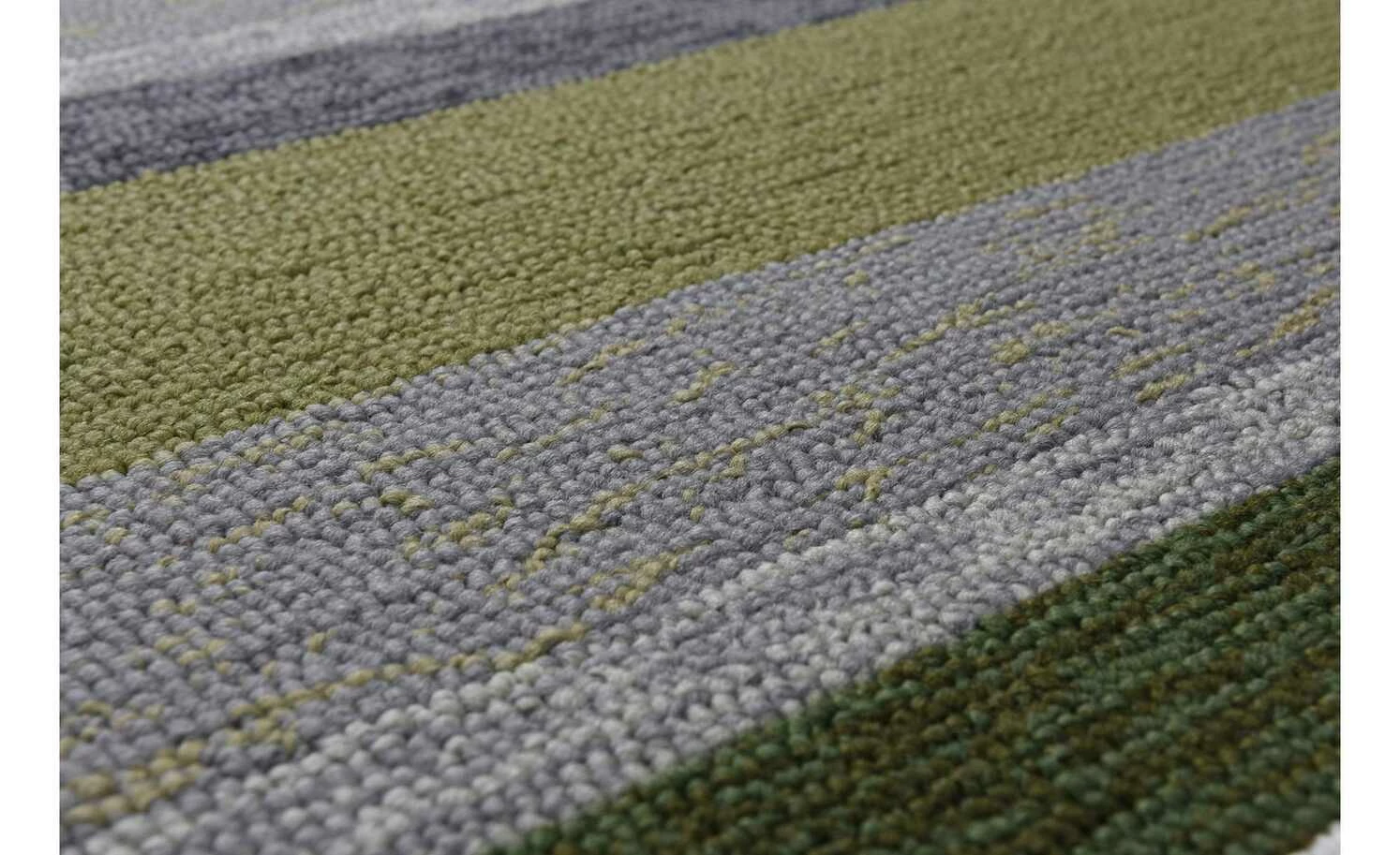 HOME STORY Kurzflorteppiche Rosetta | Grün Multi 70x140 cm – Bild 5