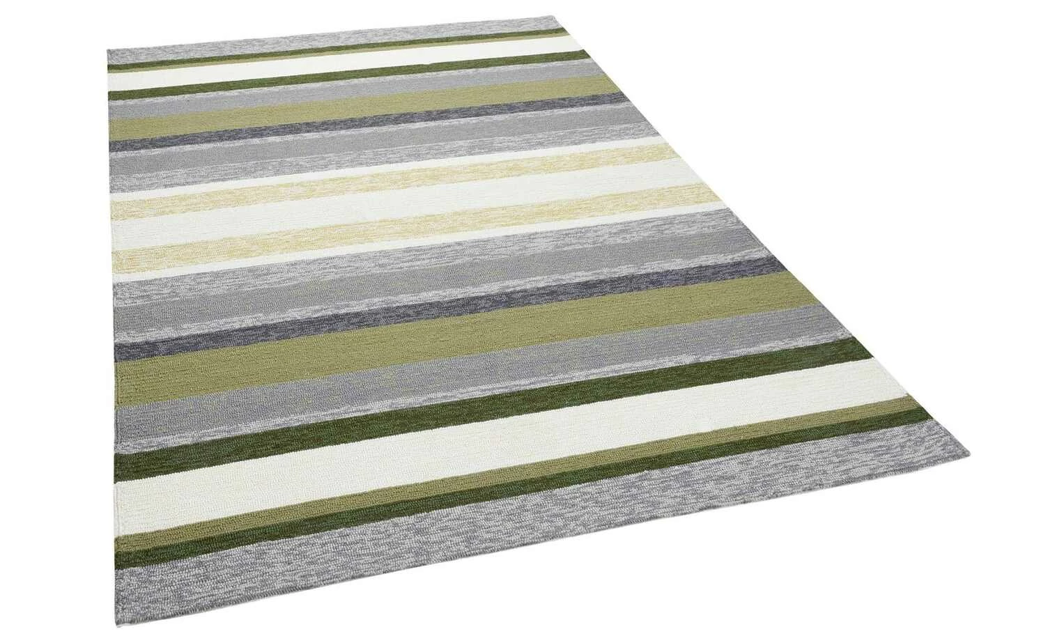 HOME STORY Kurzflorteppiche Rosetta | Grün Multi 120x180 cm – Bild 3