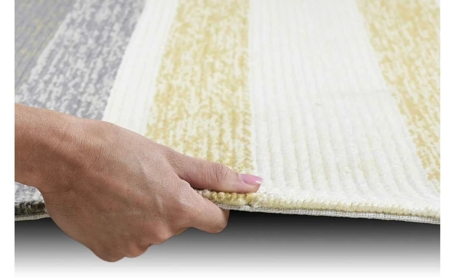 HOME STORY Kurzflorteppiche Rosetta | Grün Multi 160x230 cm – Bild 3