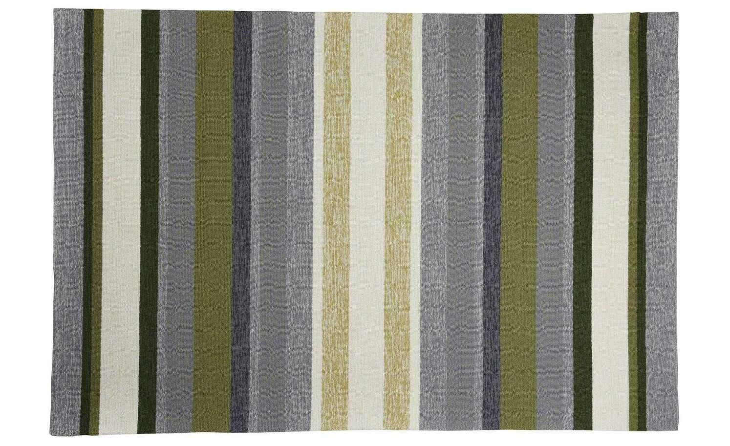 HOME STORY Kurzflorteppiche Rosetta | Grün Multi 160x230 cm – Bild 2