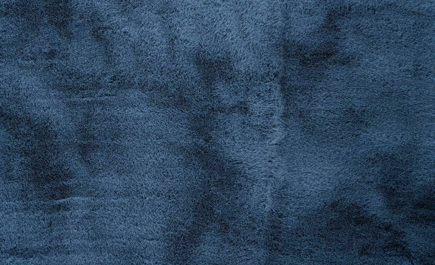 Hochflorteppich Felpa | Blau Ø 160 cm Rund – Bild 2