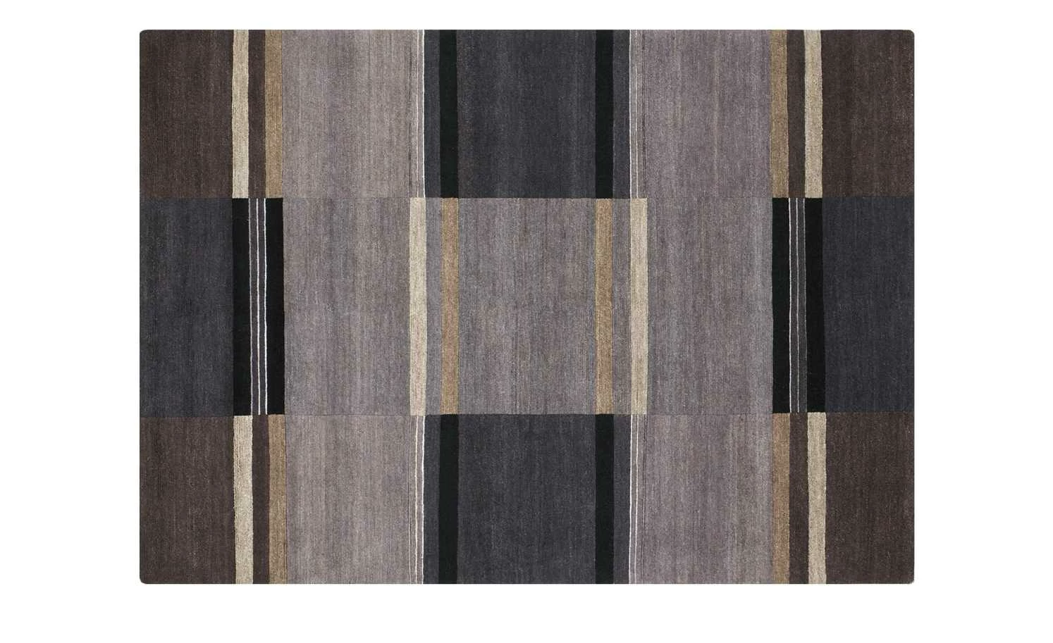 Handgeknüpfter Naturteppich Sensation Silk Soya | 90x160 cm Dunkelgrau – Bild 2