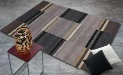 Handgeknüpfter Naturteppich Sensation Silk Soya | 200x250 cm Dunkelgrau