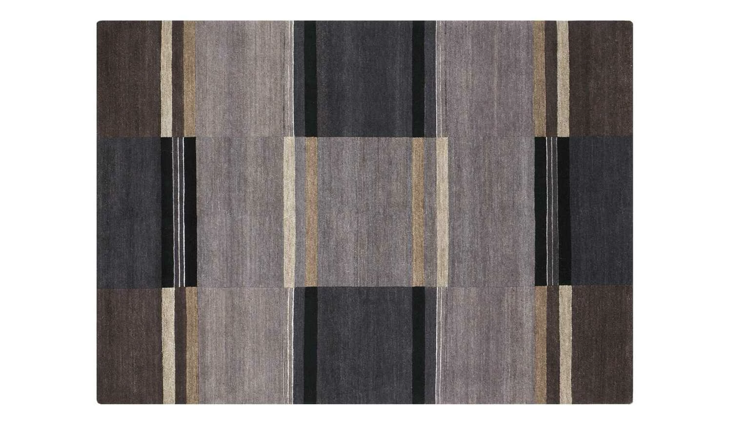 Handgeknüpfter Naturteppich Sensation Silk Soya | 250x350 cm Dunkelgrau – Bild 2