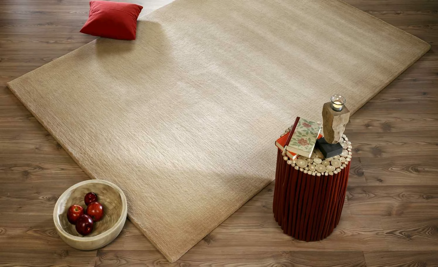 Handgeknüpfter Naturteppich Vinciano Tami | 170x240 cm Beige