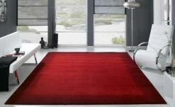 Handgeknüpfter Naturteppich Vinciano Tami | 70x140 cm Rot