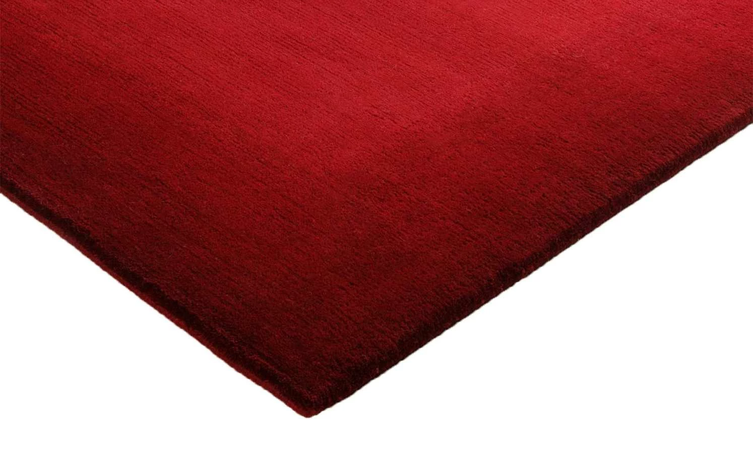 Handgeknüpfter Naturteppich Vinciano Tami | 70x140 cm Rot – Bild 3