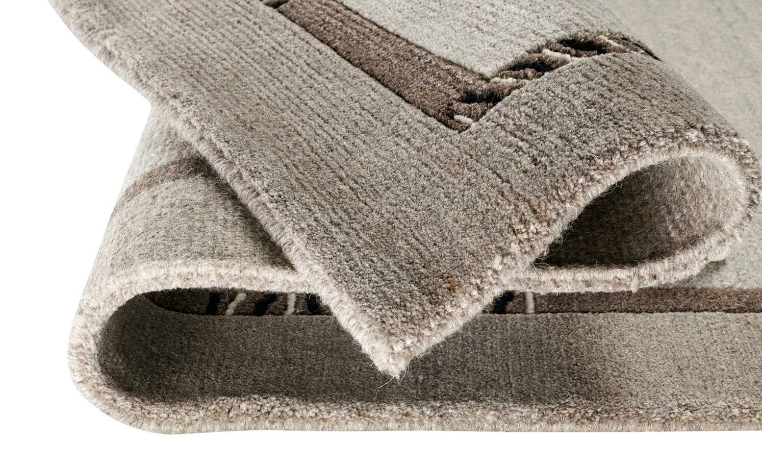 Kurzflorteppich Jowea Natur Emotion | 90x160 cm Hellgrau / Beige – Bild 4