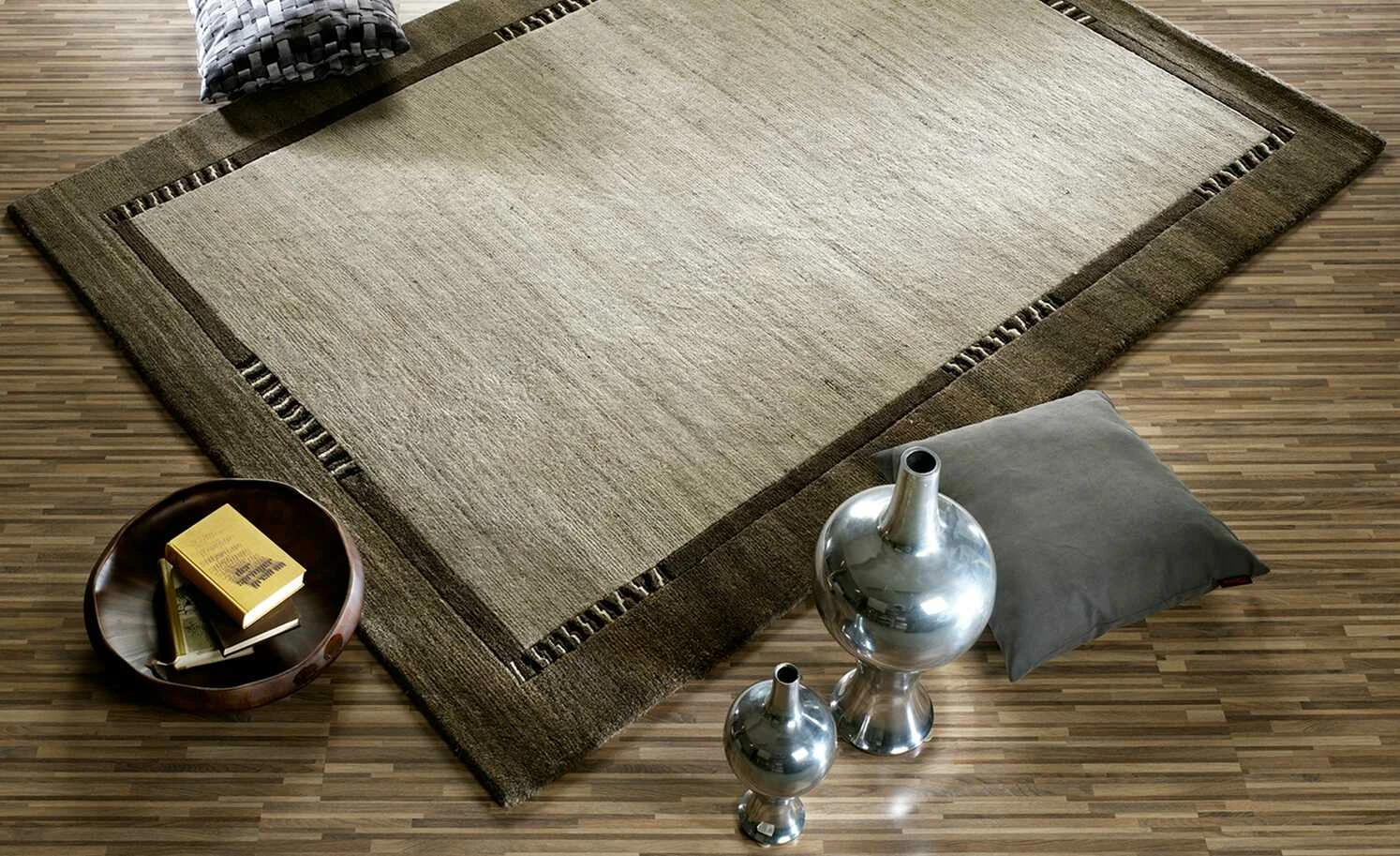 Kurzflorteppich Jowea Natur Emotion | 250x350 cm Hellgrau / Beige