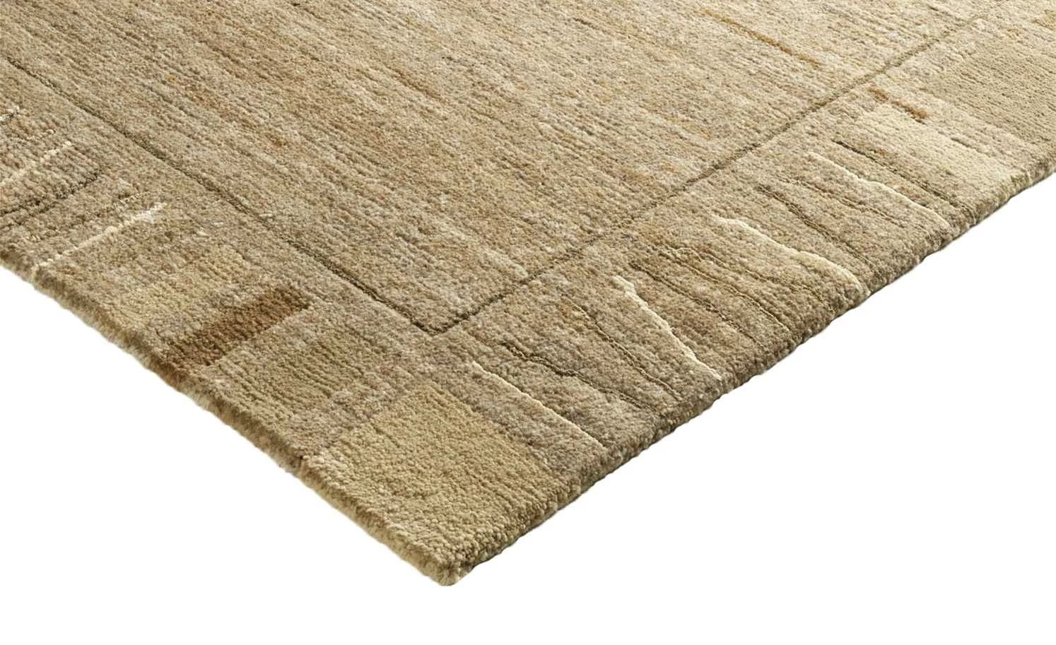 Handgeknüpfter Naturteppich Sensation Silk Rekhi | 140x200 cm Beige – Bild 3