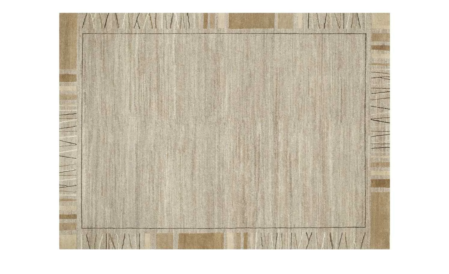 Handgeknüpfter Naturteppich Sensation Silk Rekhi | 140x200 cm Beige – Bild 2