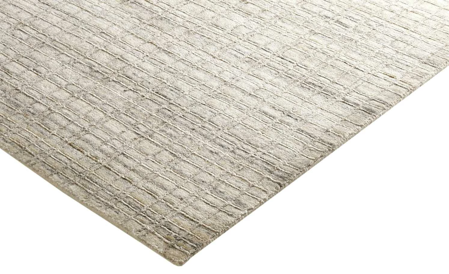 Nepal Teppich Delima Tarek | 120x180 cm Beige / Silbergrau – Bild 3