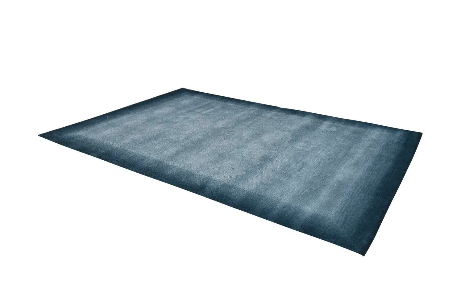 Handgeknüpfter Naturteppich Vinciano Tami | 70x140 cm Blau – Bild 3