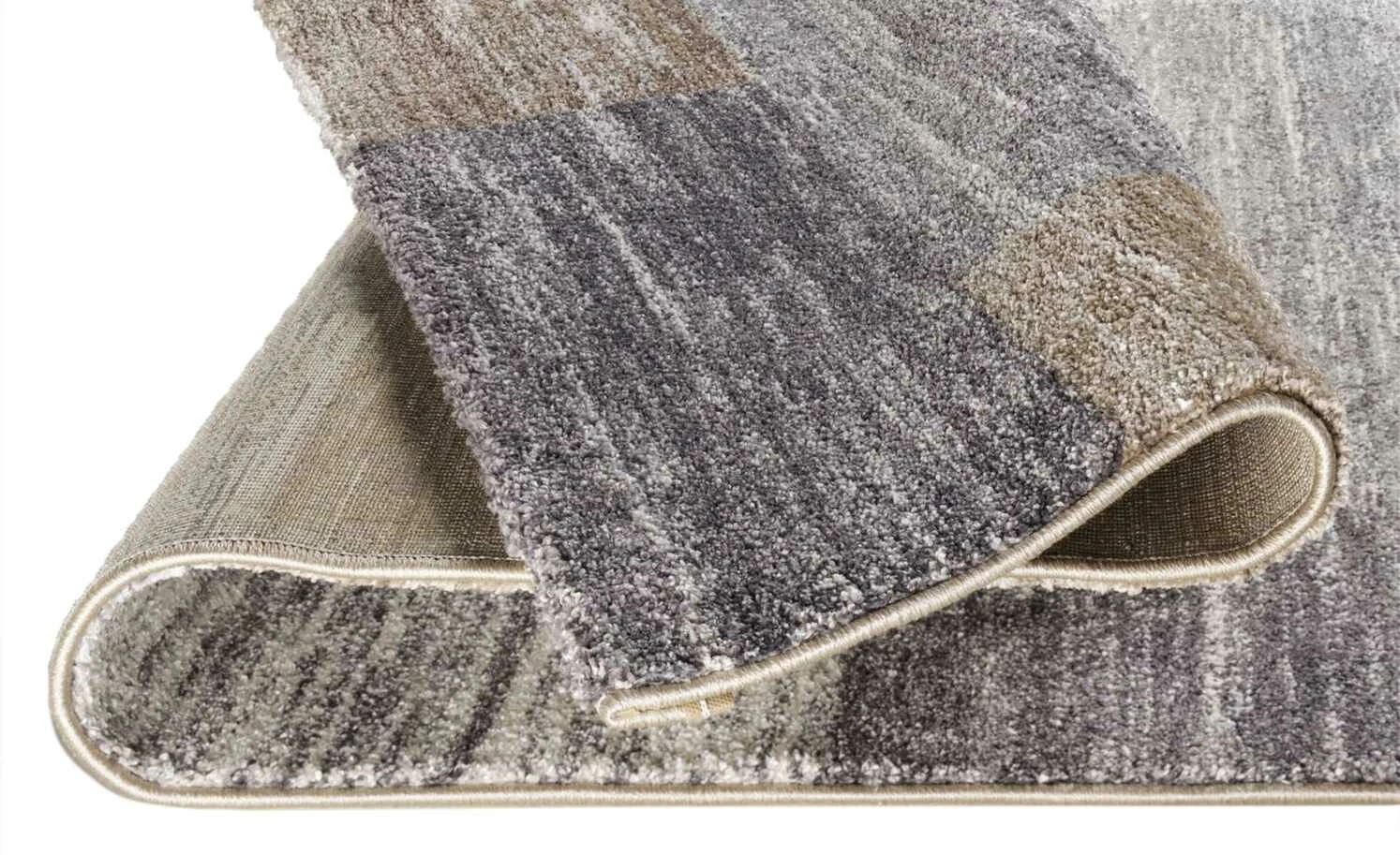 Kurzflorteppich Sofi Star | Grau / Braun 200x290 cm – Bild 4