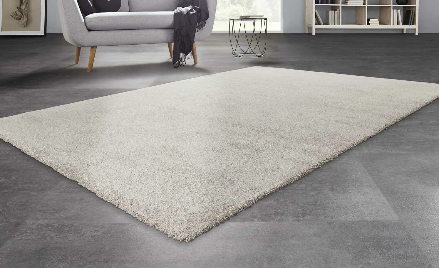 Kurzflorteppich Louvre Melange | Beige 200x290 cm