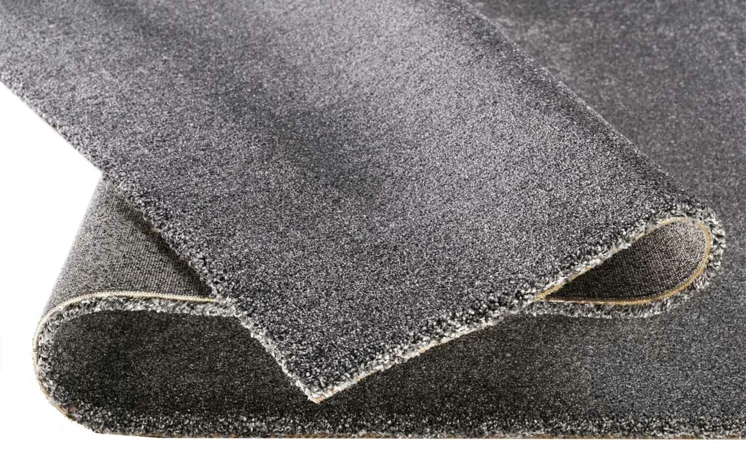 Kurzflorteppich Louvre Melange | Anthrazit 200x290 cm – Bild 5