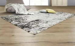 Hochflorteppich Juwel Liray | Hellgrau 65x130 cm rechteckig