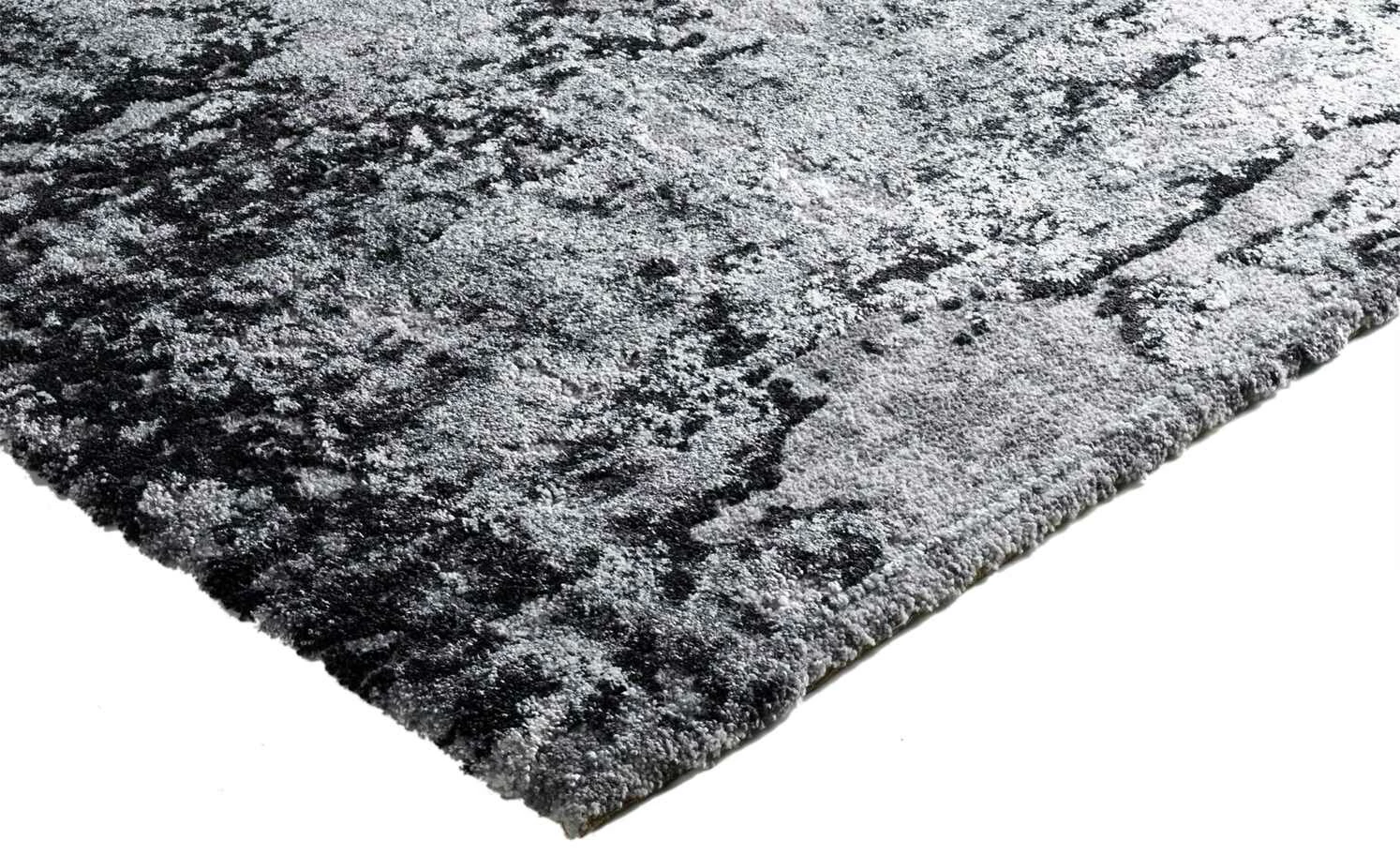 Hochflorteppich Juwel Liray | Grau / Anthrazit 120x170 cm rechteckig – Bild 4