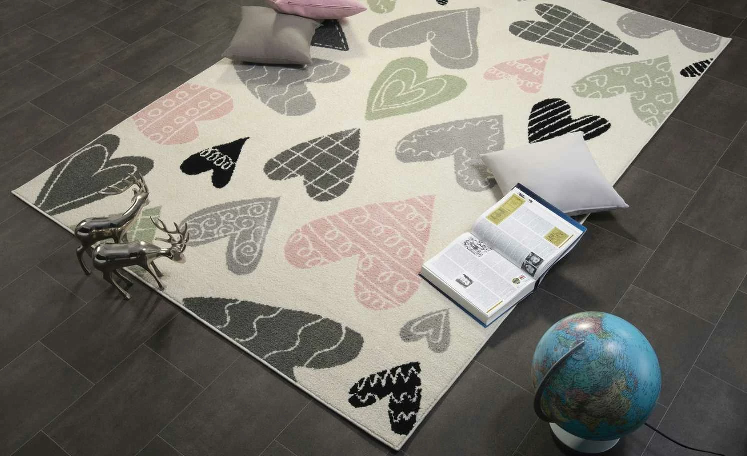 HOME STORY Kinderteppich Kiddy Love | 120x170 cm – Bild 2