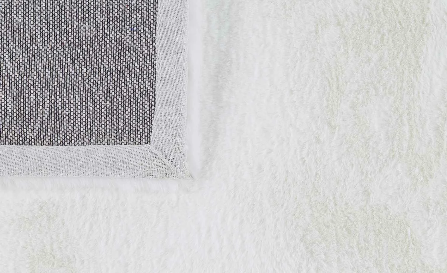 HOME STORY Hochflorteppich Bunny | 160x230 cm Weiß rechteckig – Bild 5