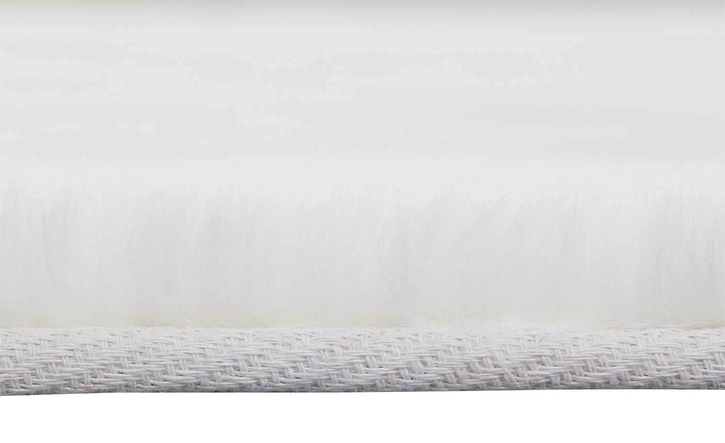 HOME STORY Hochflorteppich Bunny | 160x230 cm Weiß rechteckig – Bild 6