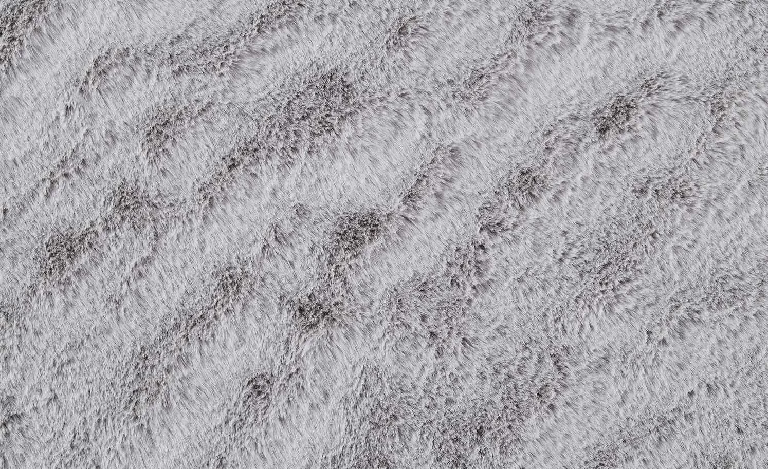 HOME STORY Hochflorteppich Bunny | Ø 160 cm Silbergrau Rund – Bild 4