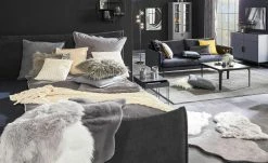 HOME STORY Kunstfell Shape | Silbergrau