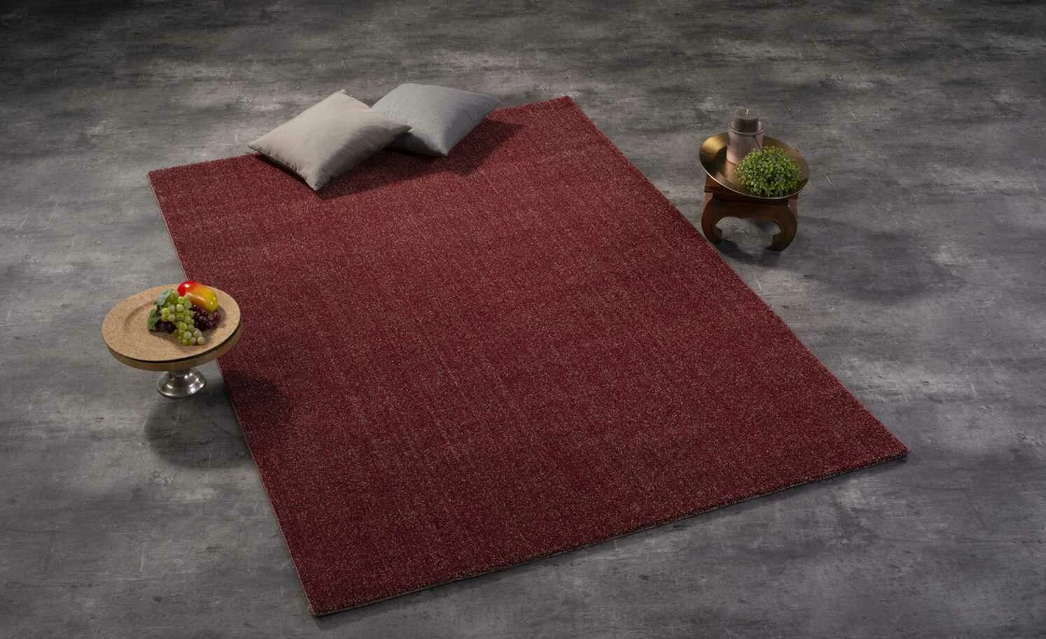 Kurzflorteppich Louvre Melange | Rot 240x340 cm – Bild 2