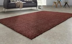 Kurzflorteppich Louvre Melange | Rot 240x340 cm