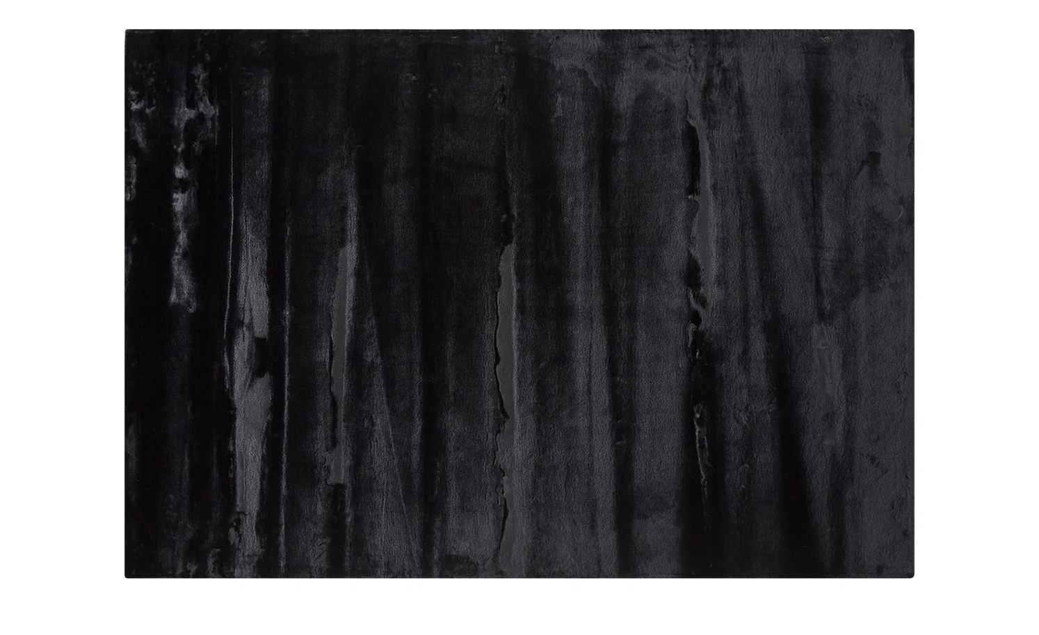 Hochflorteppich Felpa | Schwarz 70x140 cm rechteckig – Bild 3