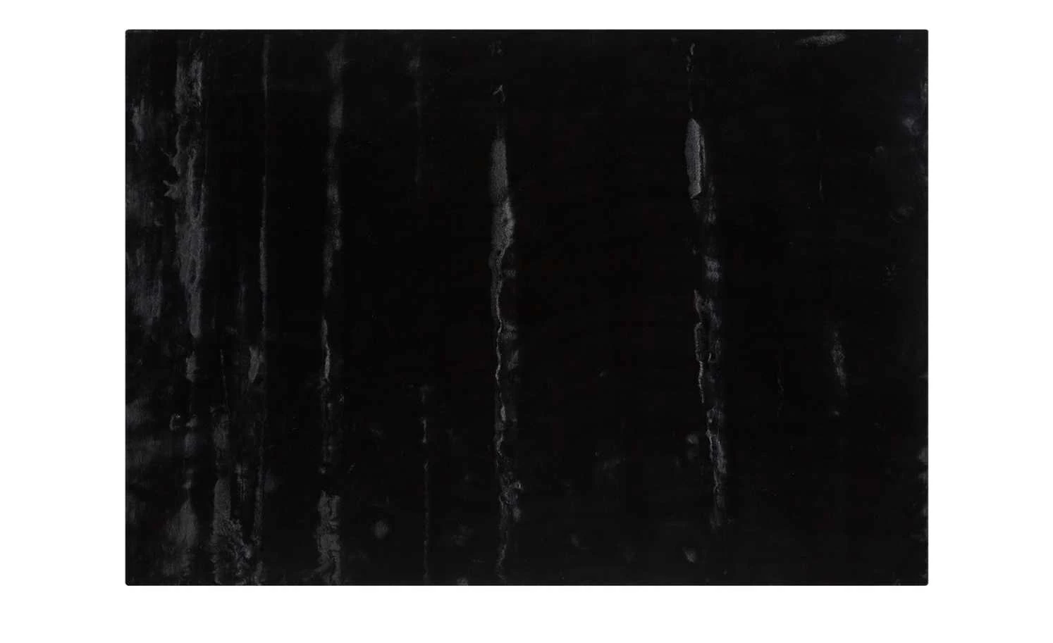 Hochflorteppich Felpa | Schwarz 70x140 cm rechteckig – Bild 4