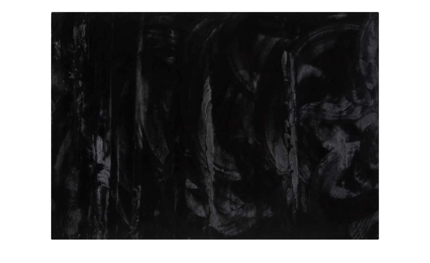 Hochflorteppich Felpa | Schwarz 90x160 cm rechteckig