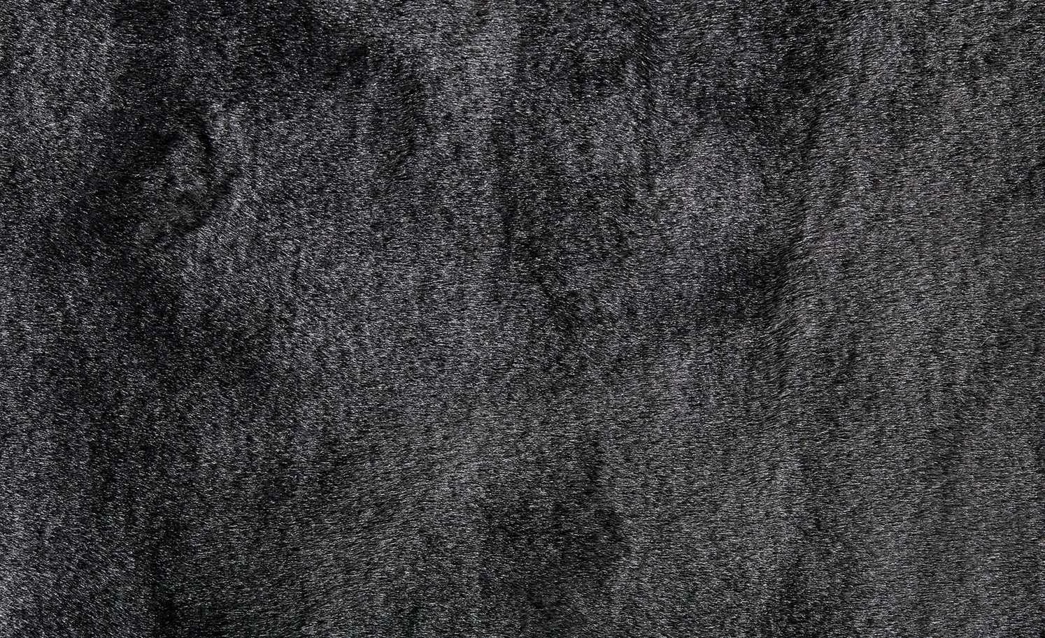 Hochflorteppich Felpa | Schwarz 90x160 cm rechteckig – Bild 5