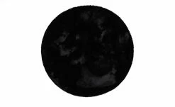 Hochflorteppich Felpa | Schwarz Ø 80 cm Rund