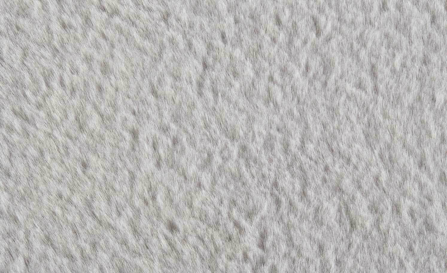 HOME STORY Sitz-Kunstfell Bunny | silberfarben 35x35 cm quadratisch – Bild 2