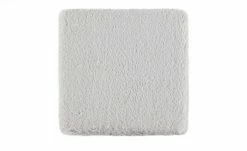 HOME STORY Sitz-Kunstfell Bunny | silberfarben 35x35 cm quadratisch