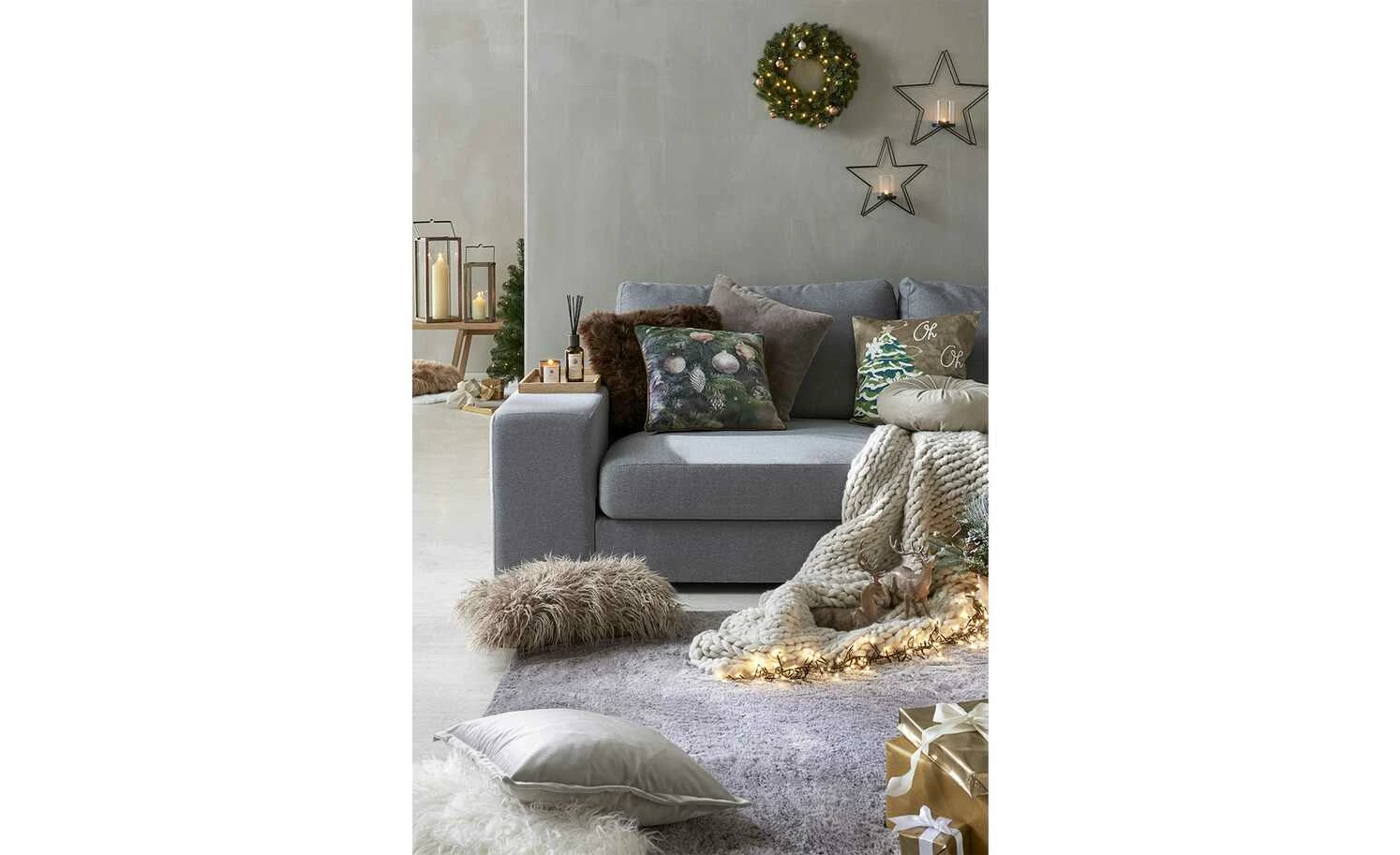 HOME STORY Hochflorteppich Dream | Natur (Beige-Grau) 80x150 cm