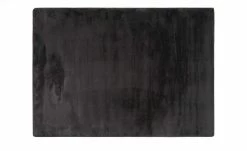 HOME STORY Hochflorteppich Super Soft | 80x150 cm Stein (Grau) rechteckig