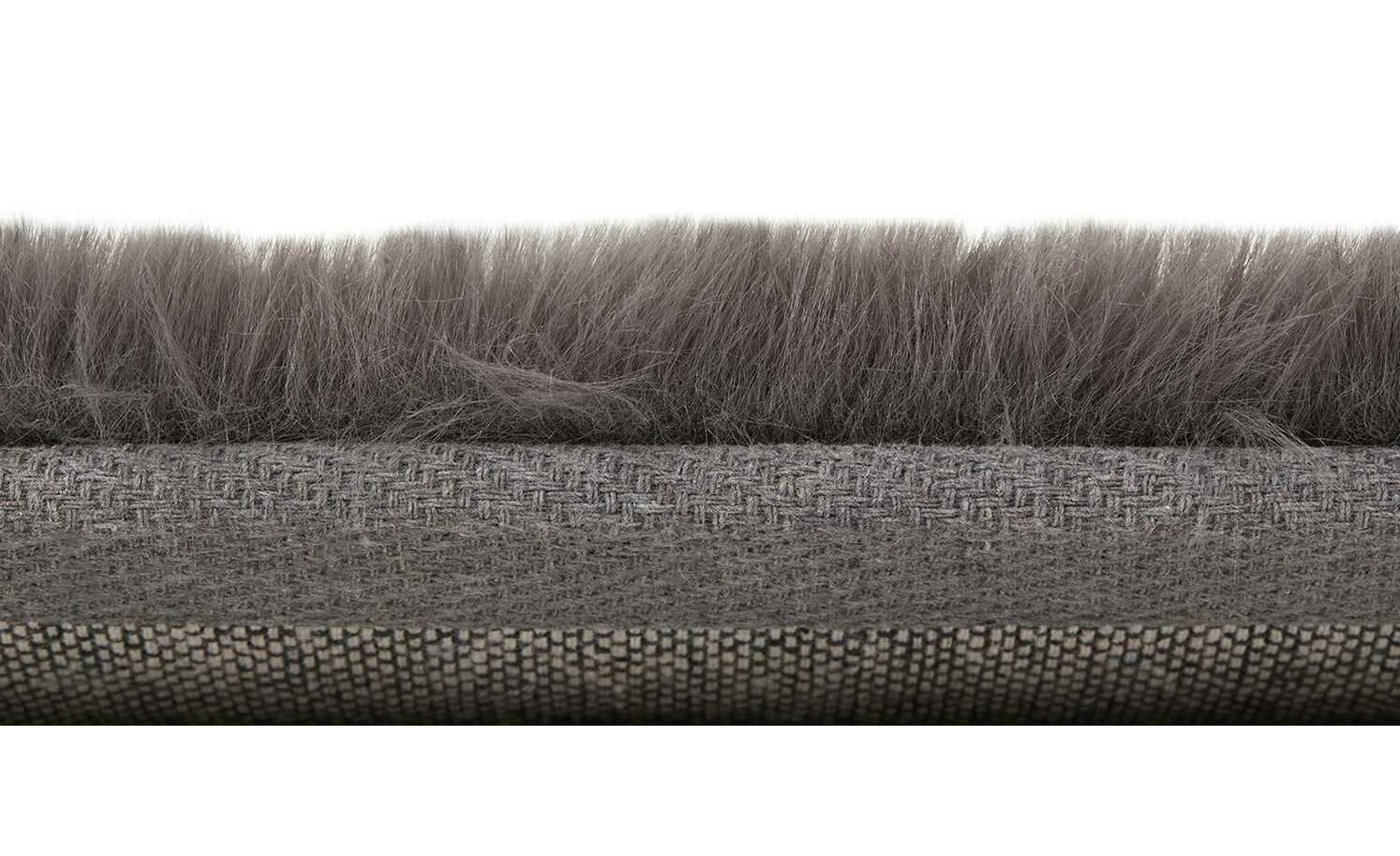 HOME STORY Hochflorteppich Super Soft | 160x230 cm Stein (Grau) rechteckig – Bild 3