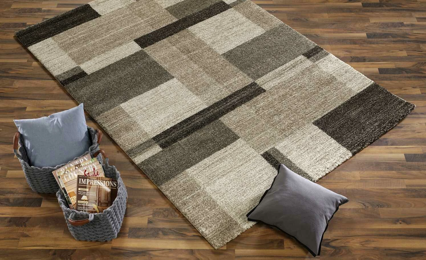 Hochflorteppich Castle Beppo | 200x290 cm Beige / Braun – Bild 9