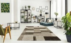 Hochflorteppich Castle Beppo | 240x340 cm Beige / Braun