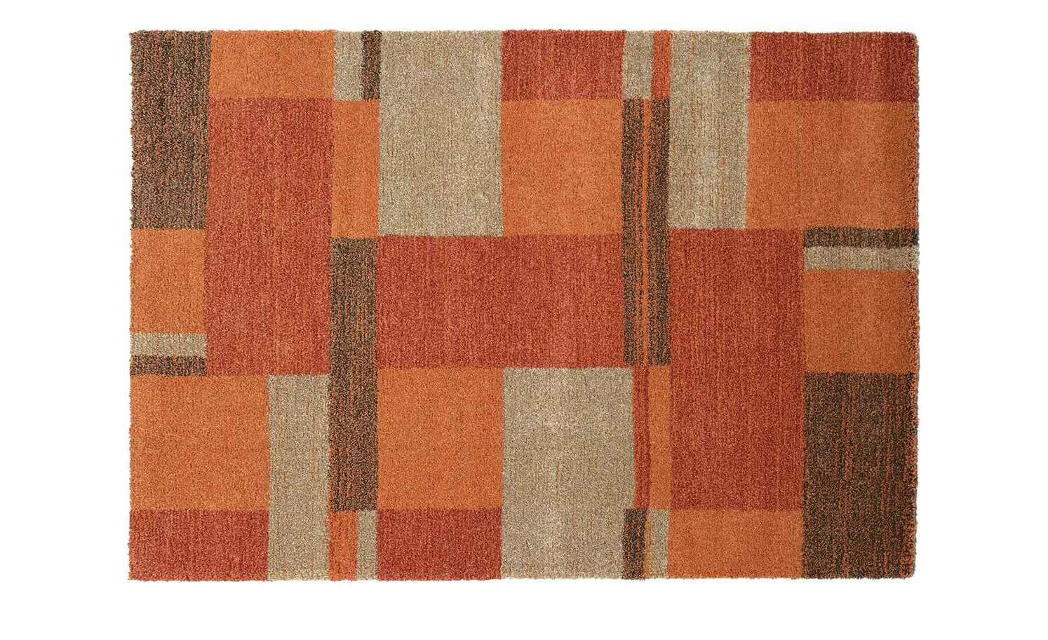 Hochflorteppich Castle Beppo | 65x130 cm Terra (Orange) / Rot / Braun – Bild 2