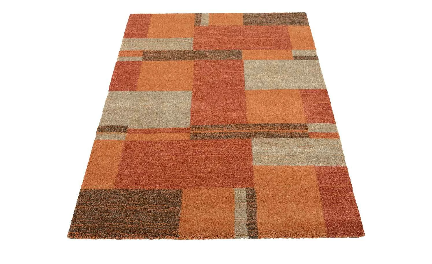 Hochflorteppich Castle Beppo | 65x130 cm Terra (Orange) / Rot / Braun – Bild 3