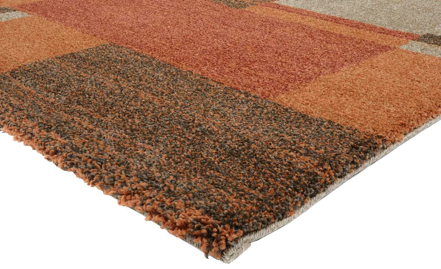 Hochflorteppich Castle Beppo | 65x130 cm Terra (Orange) / Rot / Braun – Bild 4