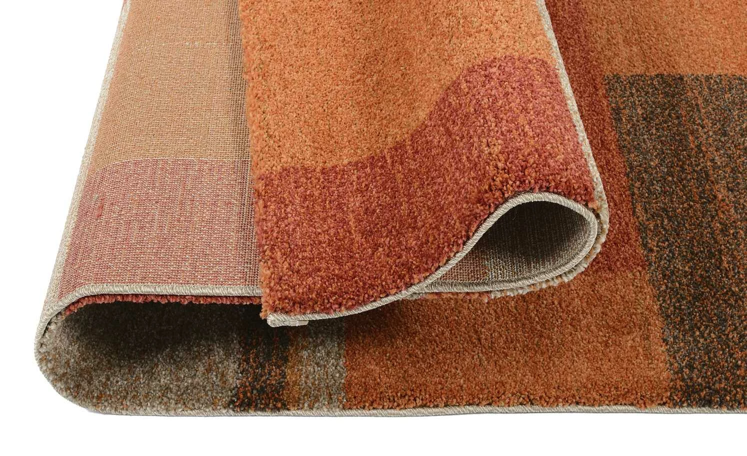 Hochflorteppich Castle Beppo | 65x130 cm Terra (Orange) / Rot / Braun – Bild 5